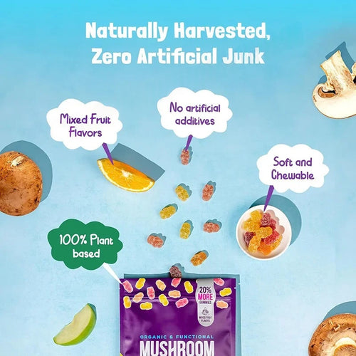 Fungalei™ Organic Mushroom Gummies with Ashwagandha